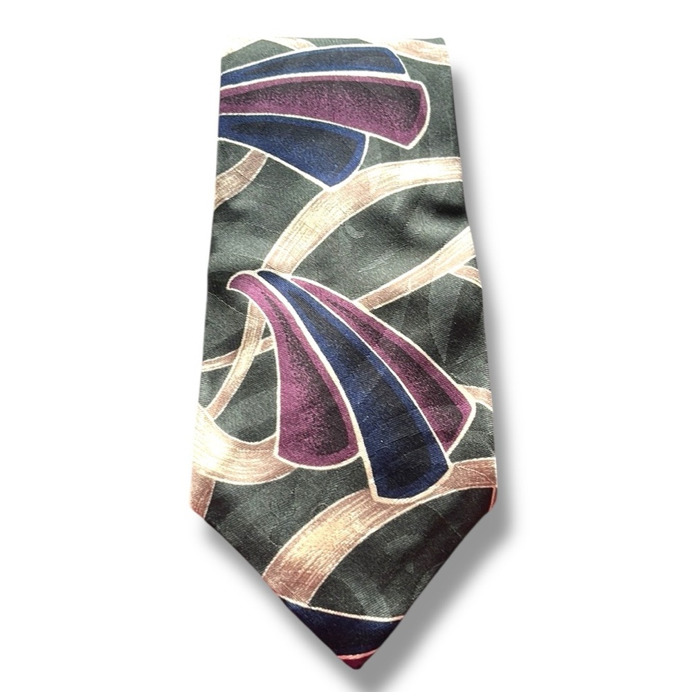 JeSuis Men’s Silk Vintage print tie